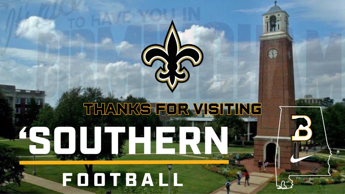 Huge thank you to @Saints for visiting The Hilltop today #Strik2the4nvil | #Excellence
