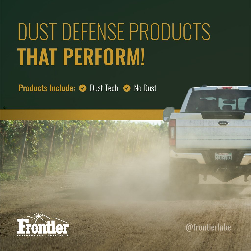 FrontierLube's tweet image. Harvest season just got a whole lot cleaner and more efficient, thanks to Frontier Performance&apos;s full suite of dust defense products. Let&apos;s roll! 🌾🌟

frontierlubricants.com
 #FieldCare #dustdefense #dusttech #nodust #harvestseason