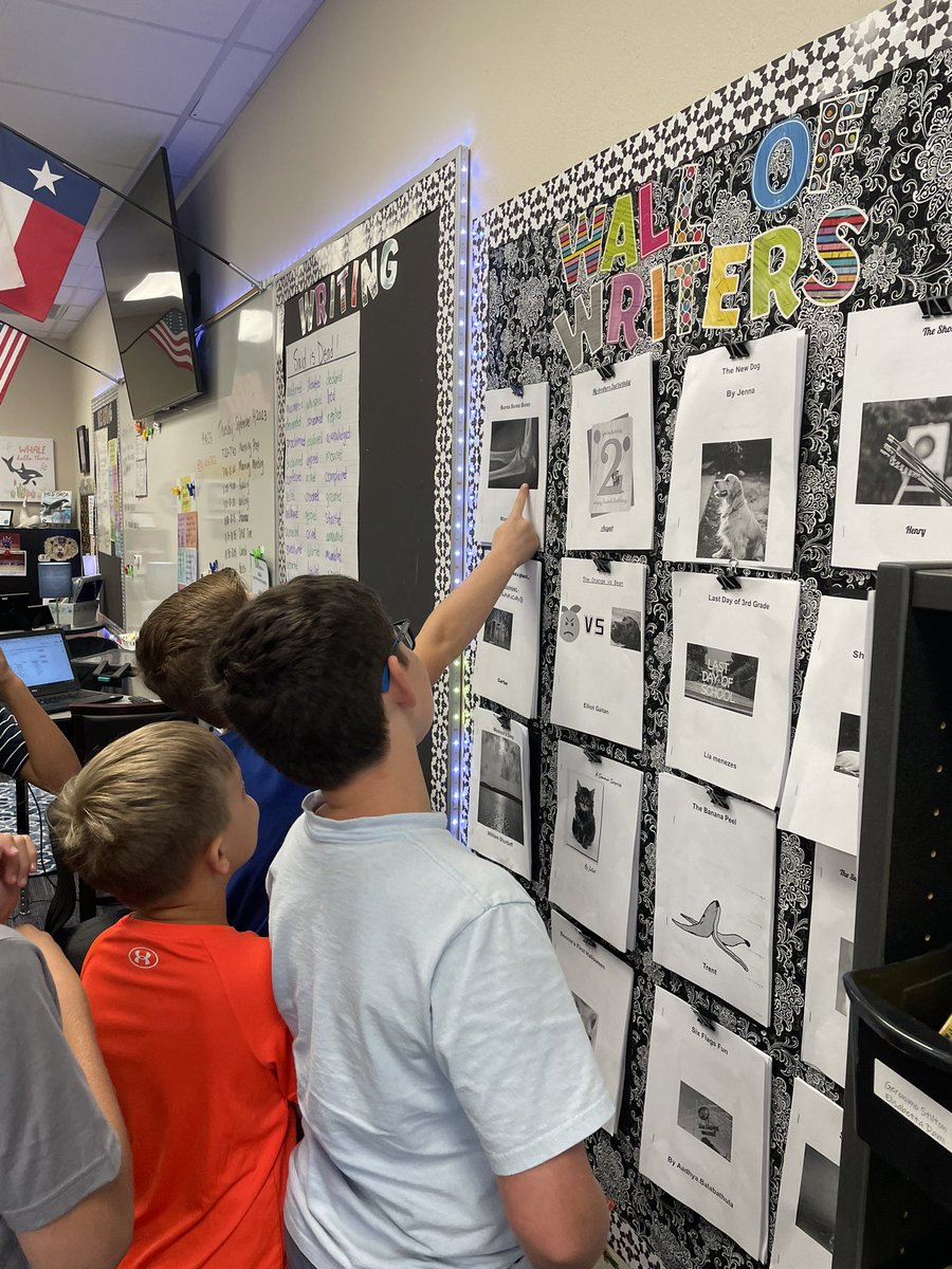 RFriend_Class's tweet image. Our Wall of Writers is filling up! Love how excited our class is to have their writing available for others to read! 😄 @schluterelem @NorthwestELA