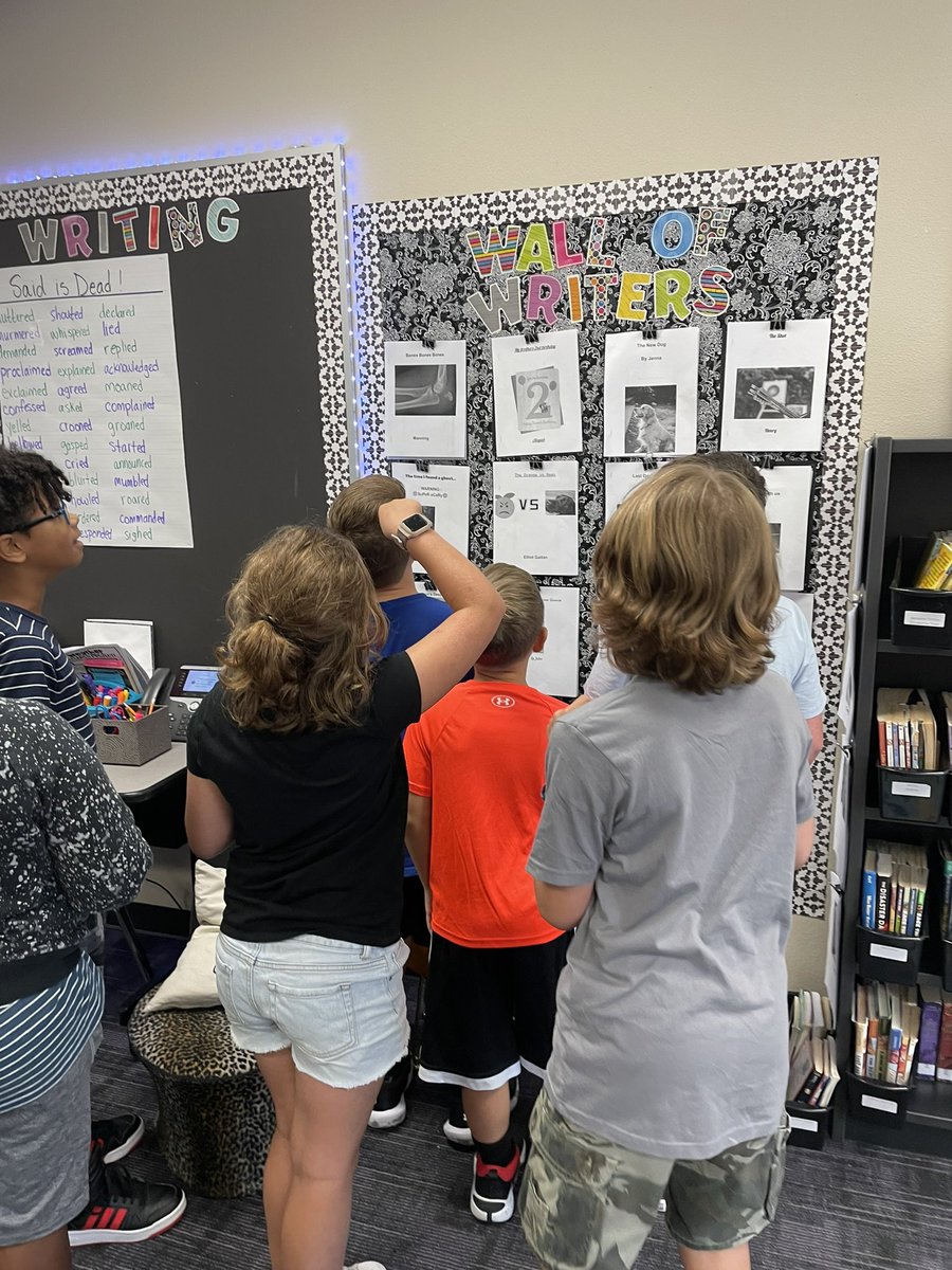 RFriend_Class's tweet image. Our Wall of Writers is filling up! Love how excited our class is to have their writing available for others to read! 😄 @schluterelem @NorthwestELA