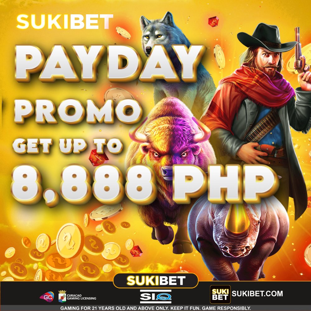SukiBet's tweet photo. 💸 PAYDAY PROMO 💸

✨ This is the bonus you've all been WAITING for ! you can get up to 8,888PHP ✨

🔥 Play now to get a huge EXTRA BONUS 🔥

 ⏳ This is a LIMITED TIME OFFER ⏳

🔥 PLAY NOW ! 🔥

👍Visit our Official Pages:
➡️ https://t.co/GVHtXhvl8k

#SukiBet #moneypiece https://t.co/M3b8lH1KLd