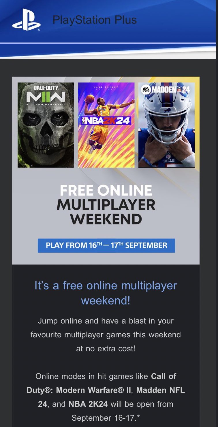 Play PS4 Online Multiplayer Free This Weekend