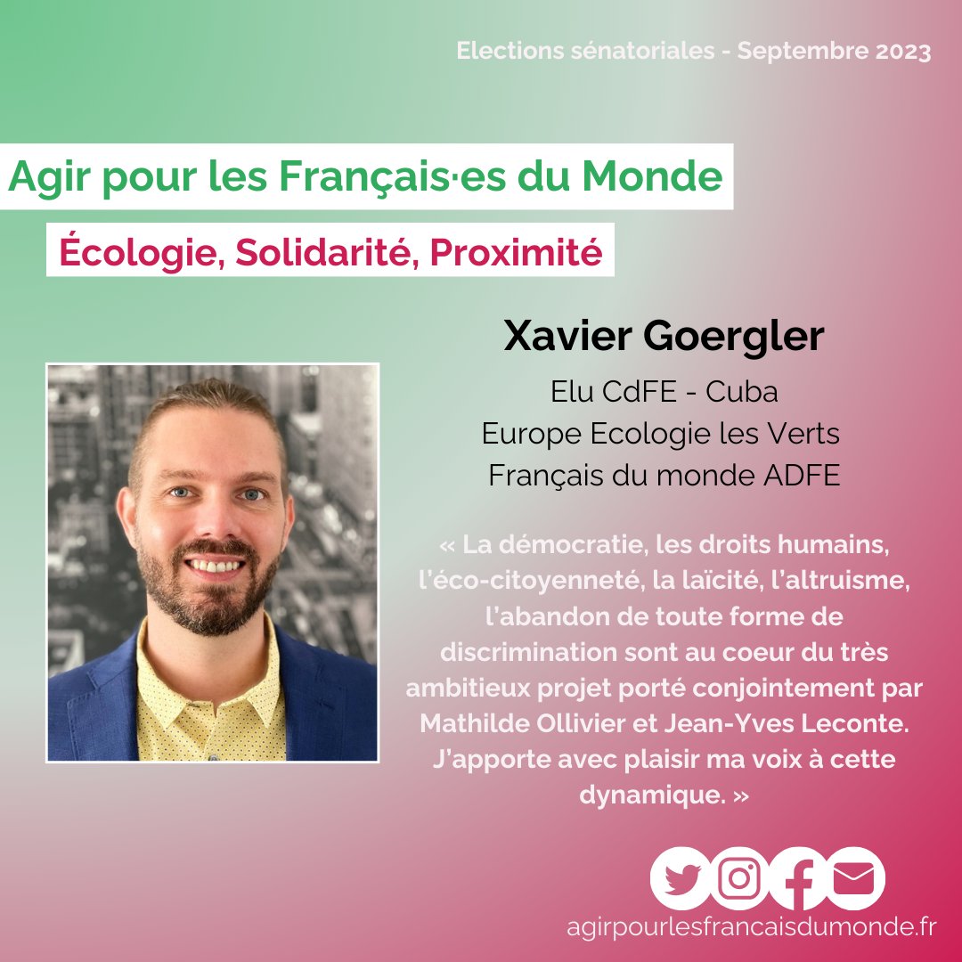 Mat_OLLIVIER's tweet image. Je connais l'engagement de Xavier Goergler pour donner à nos mandats et prérogatives de conseillers un volet écologique, nécessaire face à la crise climatique, et je m'emploierai à mettre cela en oeuvre. Merci pour ton soutien! 
#SentorialesFDE #Senatoriales2023