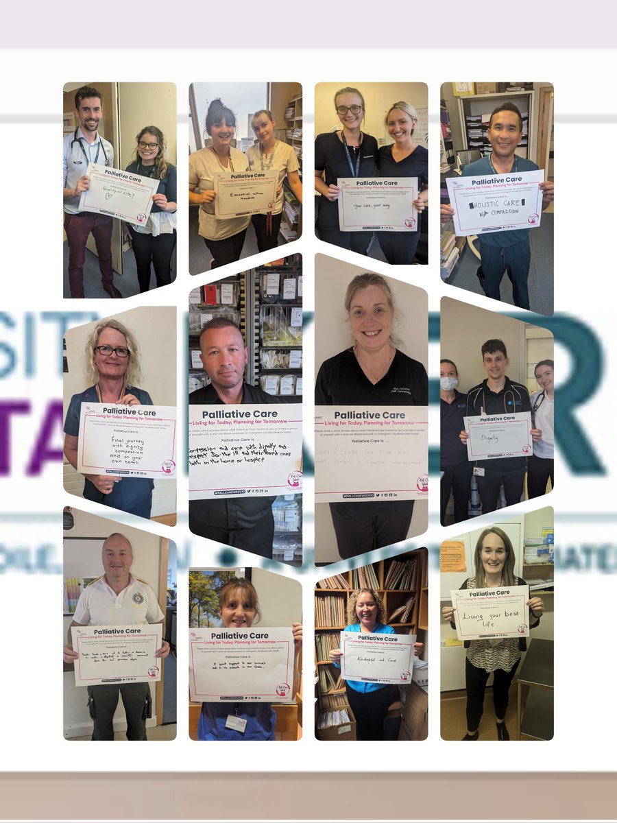 JoanneC16382624's tweet photo. UHK colleagues describing what palliative care means to them.
#palliativecareweek #whatpalliativecaremeanstome
#UHK #aiihpc #kerryhospice https://t.co/taMJh5tlX4