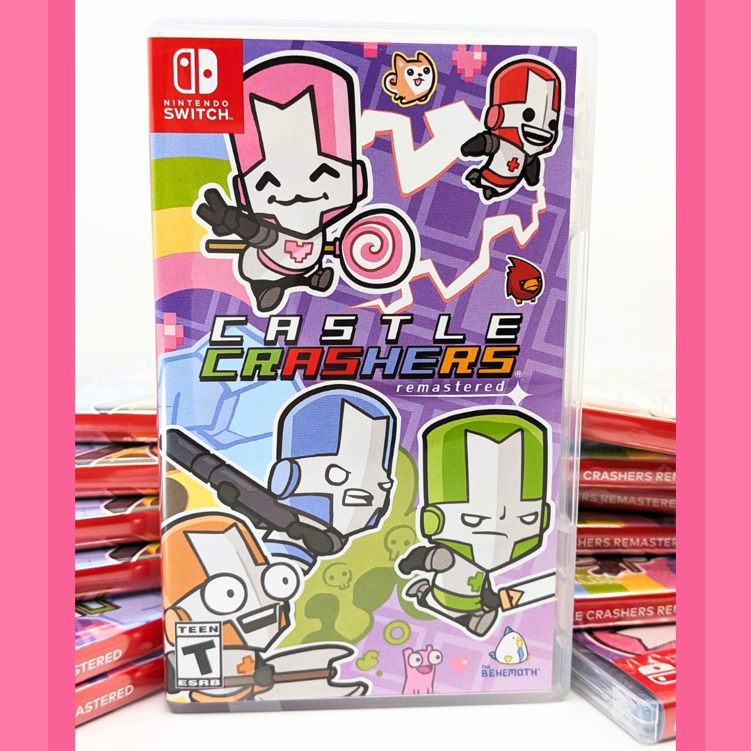 The Behemoth 👽 on X: Castle Crashers Remastered will soon be available in  all its glory for Nintendo Switch in PHYSICAL form! The physical edition  will cost $29.99 and include a sticker