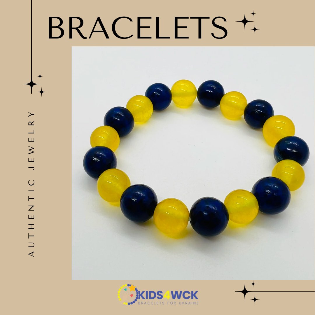 Our bracelets are handmade and are made for everyone! Shop our store today! . . . #bracelets #jewelry #handmade #Kids4WCK #Kidsforukraine #WCK #Worldcentralkitchen #Chefsforukraine #shop #authentic