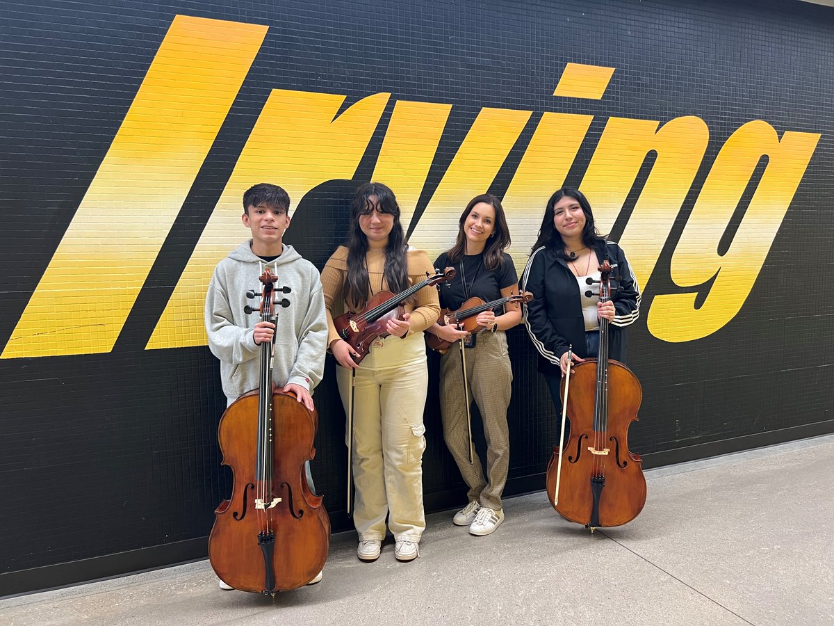 IrvingISD's tweet photo. To celebrate #NationalArtsinEducationWeek, we are highlighting Carly Addison, a graduate of @IrvingISD 🎓and Orchestra Director at @IrvingHigh. 🎻

Discover more 🔍about her journey and her students’ accomplishments. 🏆 https://t.co/pIlV13NTaA https://t.co/WMK61EU2dX
