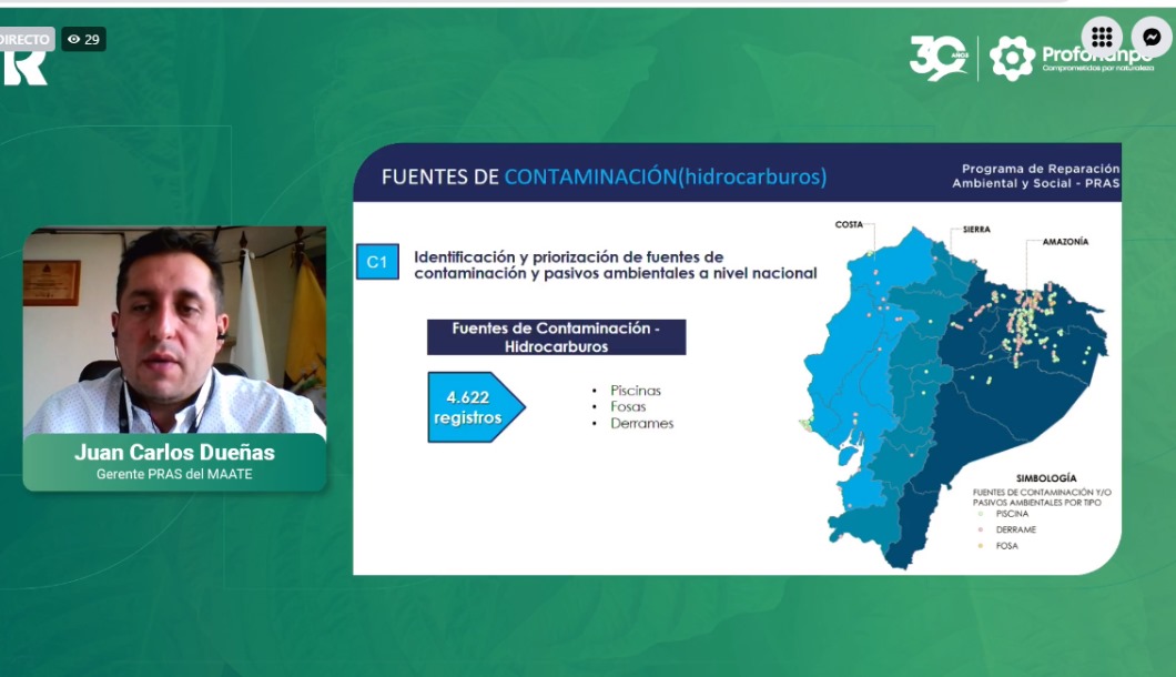 GESPAF_Ecuador's tweet photo. #SomosPRAS | Hoy, en el evento internacional Perú Remedia 2023, Juan Carlos Dueñas, gerente del PRAS, compartió junto a expertos panelistas, los avances normativos y metodológicos para la atención de sitios impactados, desde la experiencia de #Ecuador. 
#ReparaciónAmbiental https://t.co/0YasH4hnOq
