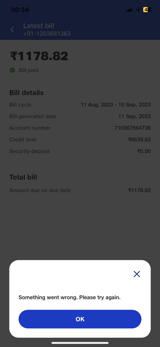 LabelsReading's tweet photo. @JioCare I am unable to download jio postpaid bill for current month for claim purpose. It is showing error from the last 4-5 days. Today is last date to submit soft copy of mobile postpaid bill for reimbursements. 
@reliancejio https://t.co/BuXp7QTpeN