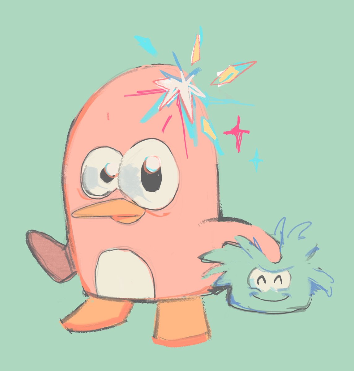 MidKnightRosee's tweet image. it’s ok guys it’s just ketchup 
#clubpenguin