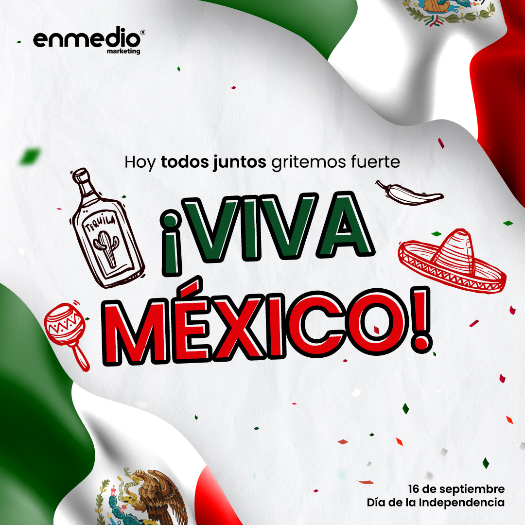 enmediomkt's tweet photo. ¡En Enmedio Marketing celebramos el espíritu de independencia y creatividad en este Día de la Independencia! 🇲🇽🎉 Aprovechemos esta fecha para seguir construyendo juntos un camino de éxito. 

Contáctanos en:
📞 8128690873
📲 WhatsApp 👉🏼 https://t.co/nCfKxhWQZ2
#EnmedioMarketing https://t.co/ztS2UY5MVk