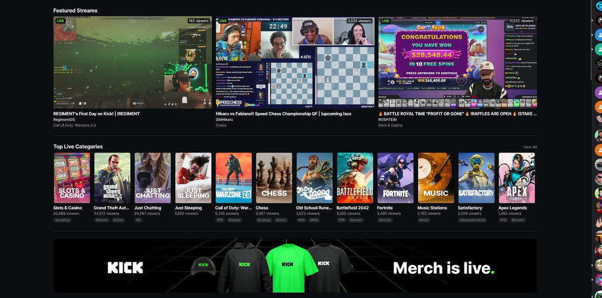 RegimentGG's tweet image. America's #1 #Military Gaming Community is featured on the Front Page of @KickStreaming!