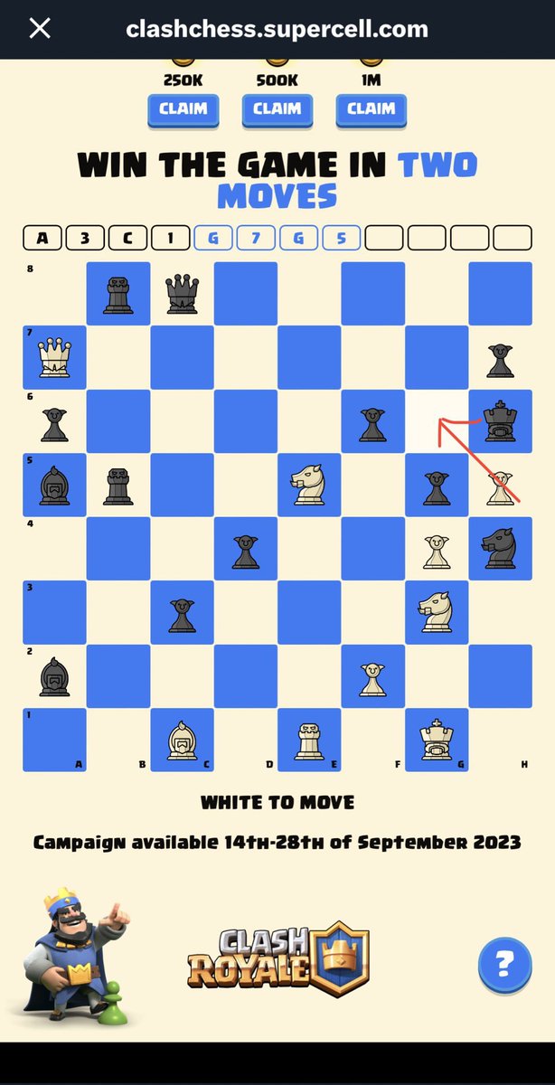 STFUniv3rsity's tweet photo. @Surg_Ts Simple move rook H5 to E6 https://t.co/YJtvTOY1px