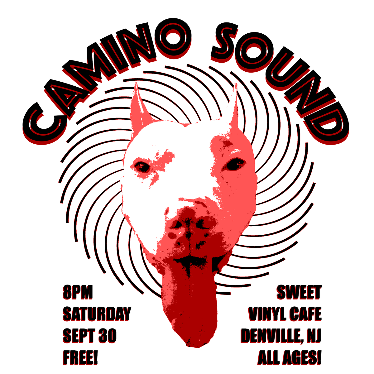 SoundCamino's tweet photo. Good people of (north/central?) NJ and vicinities!  Camino Sound live action @SweetVinylCafe in Denville, Saturday Sept 30th, 8pm, free &amp; all ages! Come listen, come shop, come hither! https://t.co/WHTp2eBZDy