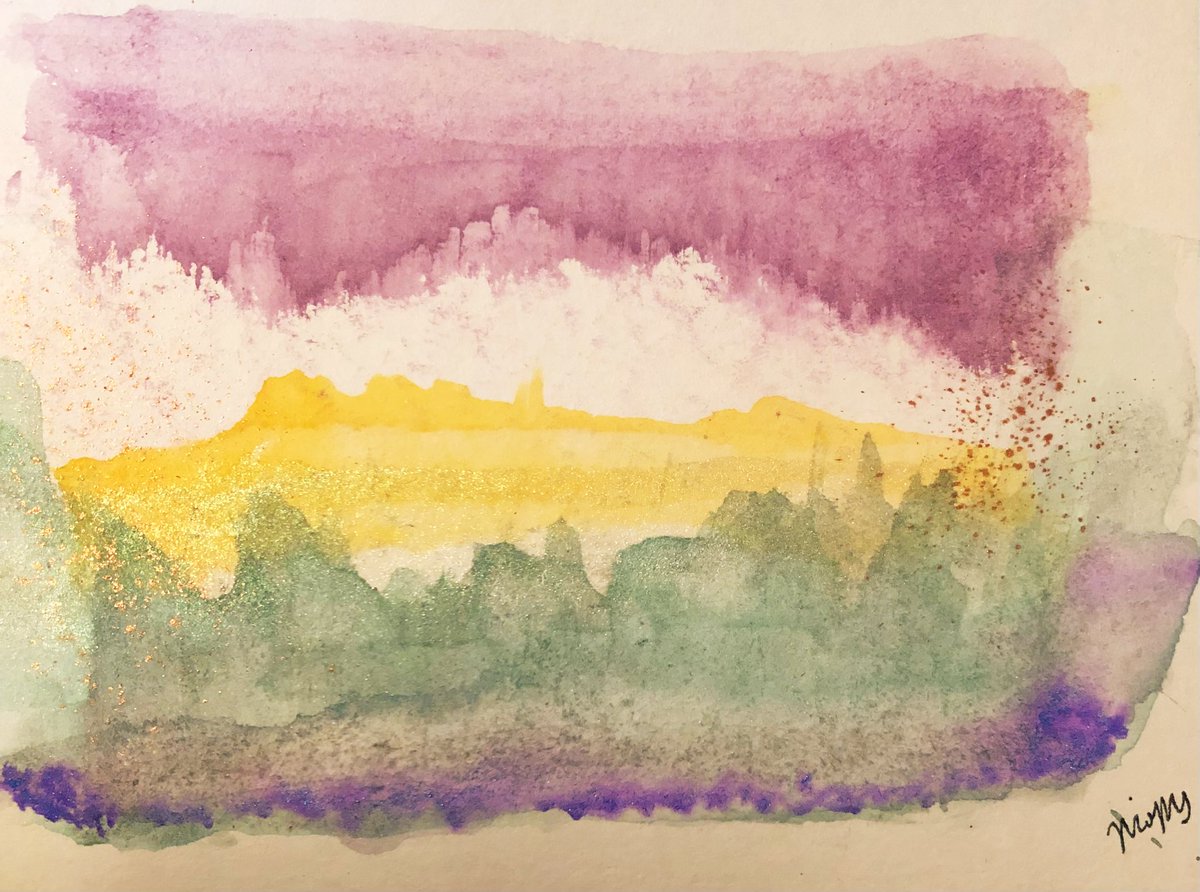 ypical_writer's tweet image. ~~mystical_lake ☀️💜
#JuneArt
#JuneZeichnet (experimentiert)
#kleineKunstklasse