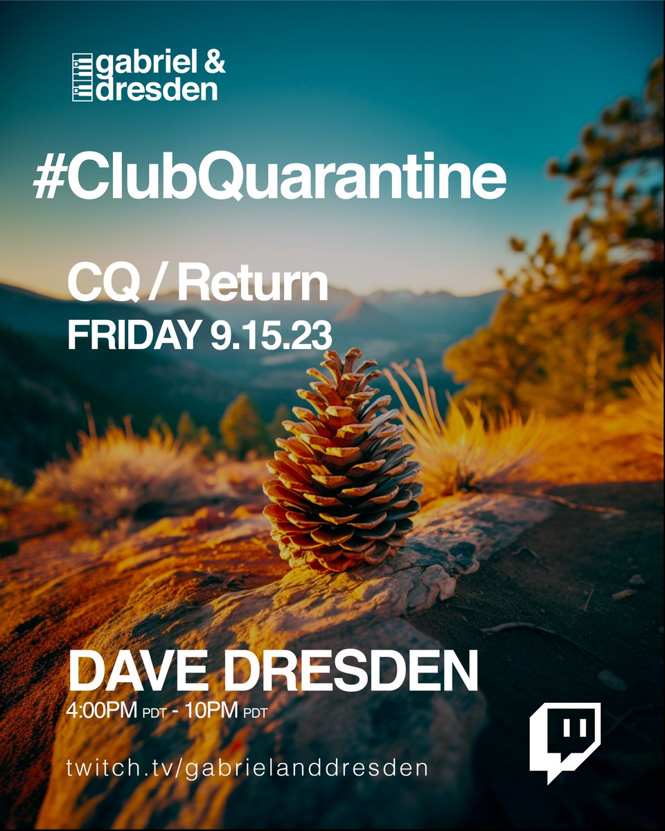CQ live stream returns tomorrow Friday 9.15. 4pm PDT with a 6hr stream!