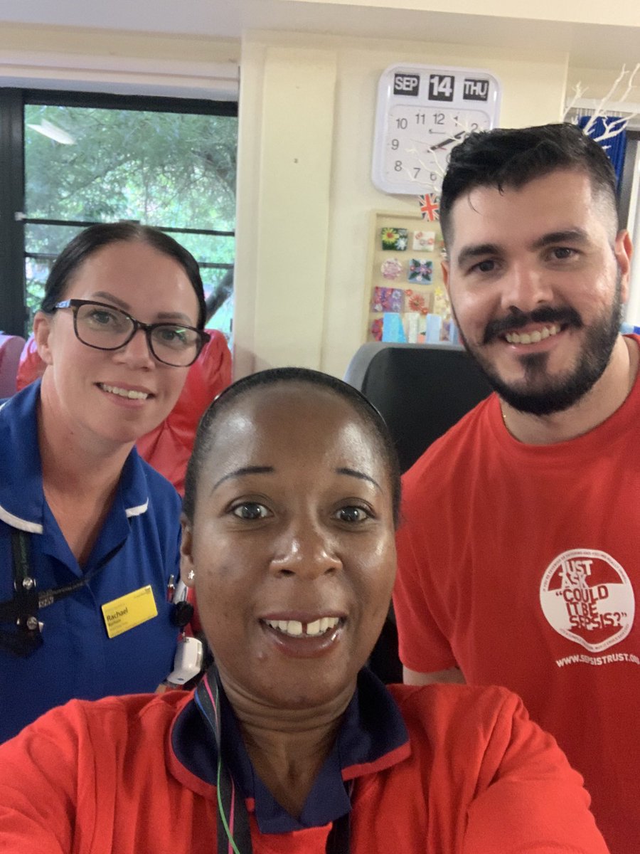 SamantherB20's tweet photo. Sepsis awareness at Cannock Hospital https://t.co/PYS1Wou94B