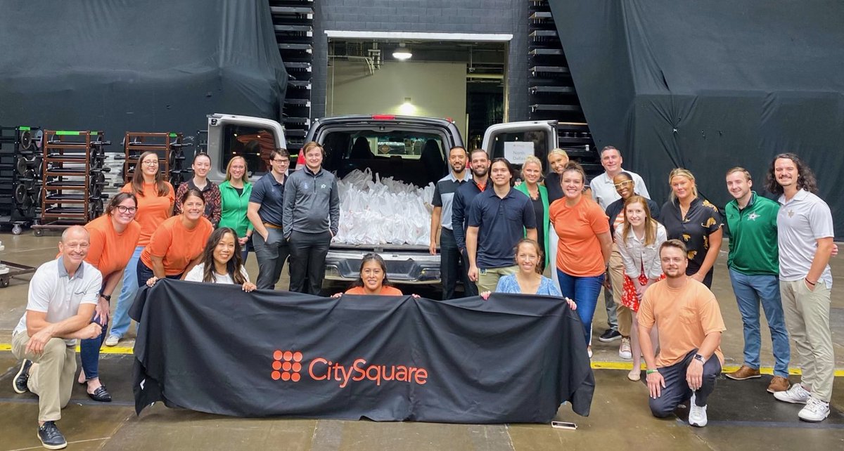 Dallas Stars Foundation (@ds_foundation) on Twitter photo Last Thursday, members of the Dallas Stars front office joined us and our partners at <a href="/CitySq/">CitySquare</a> for an afternoon filled with service as part of their Poverty Fight Day.
Staff worked together to pack over 600 snack kits for our neighbors who use City Square's services, which help Last Thursday, members of the Dallas Stars front office joined us and our partners at <a href="/CitySq/">CitySquare</a> for an afternoon filled with service as part of their Poverty Fight Day.
Staff worked together to pack over 600 snack kits for our neighbors who use City Square's services, which help