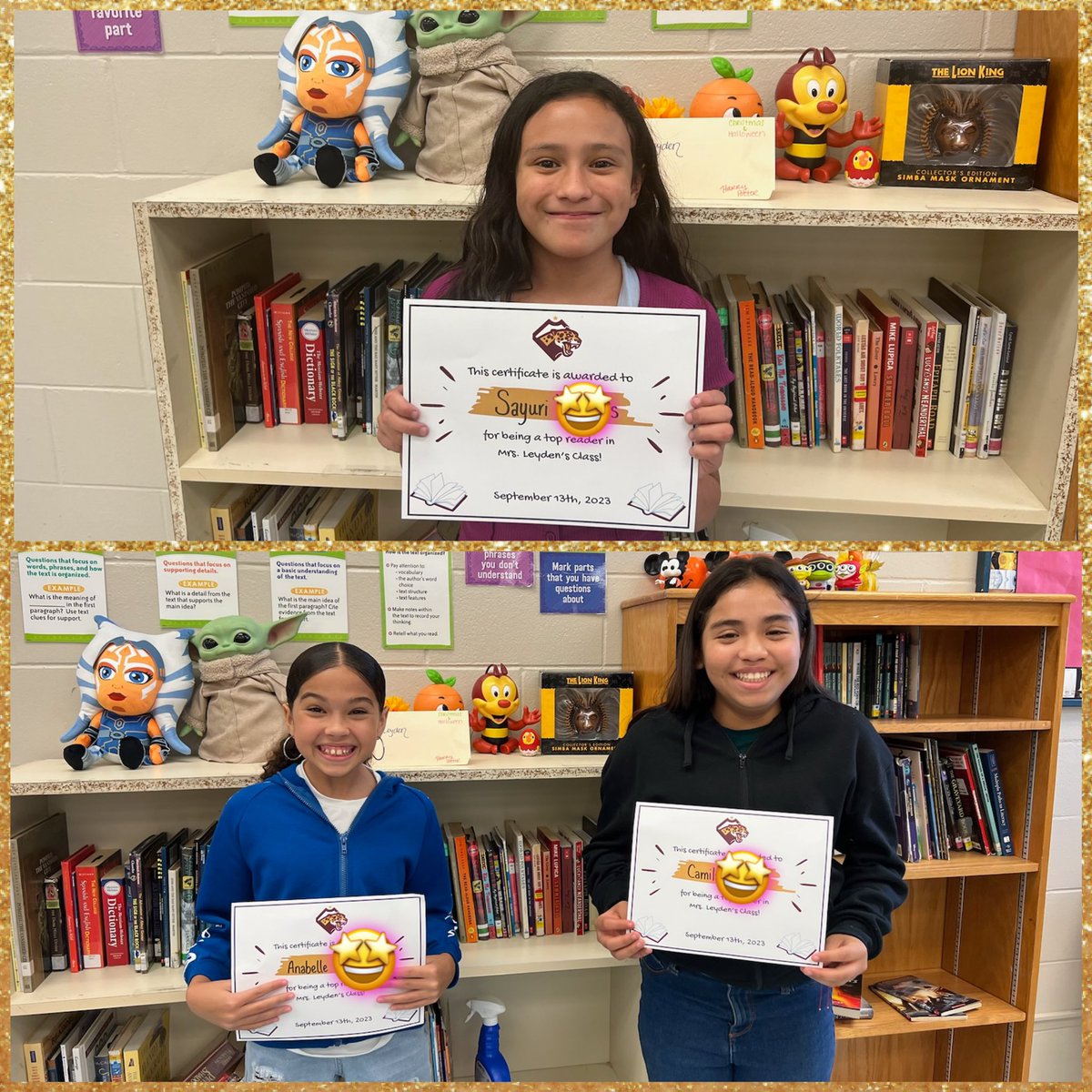 The top 3 readers in Mrs. Leyden’s class were recognized today!!! And they’re all AVID students! 🤩 We are so proud of y’all! 🐆❤️📚✨ #ThisIsTheWay @Agudo_OCPS @OCPSnews @AVID4College @AvidSoutheast