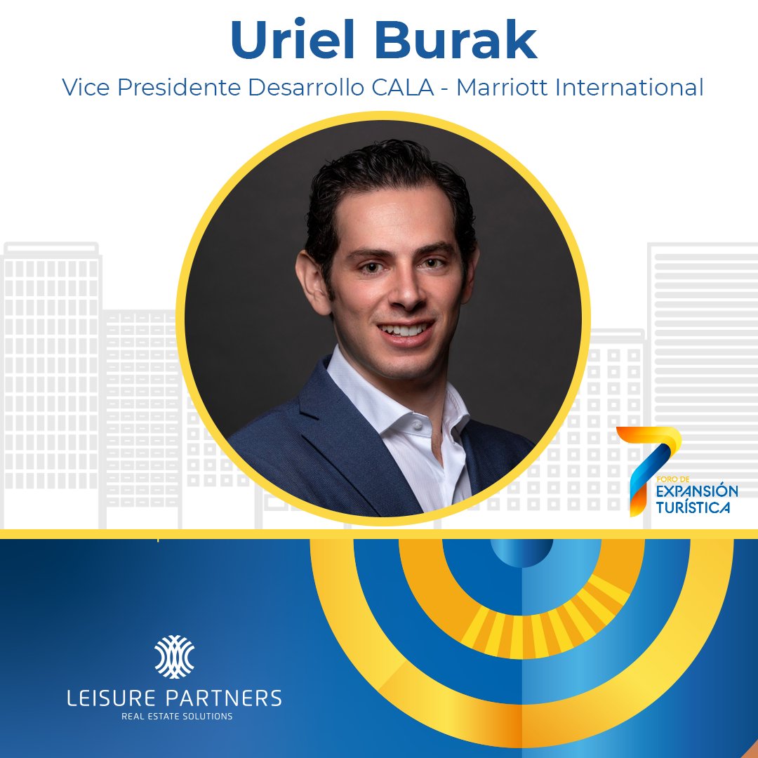 LPMXForoTurismo's tweet photo. Uriel Burak, Vice Presidente Desarrollo CALA de Marriott International, participa en el panel Las grandes marcas opinan del Foro de Expansión Turísitca. ¡Regístrate hoy! https://t.co/x853FtNcrf https://t.co/i3ukUcWTiM