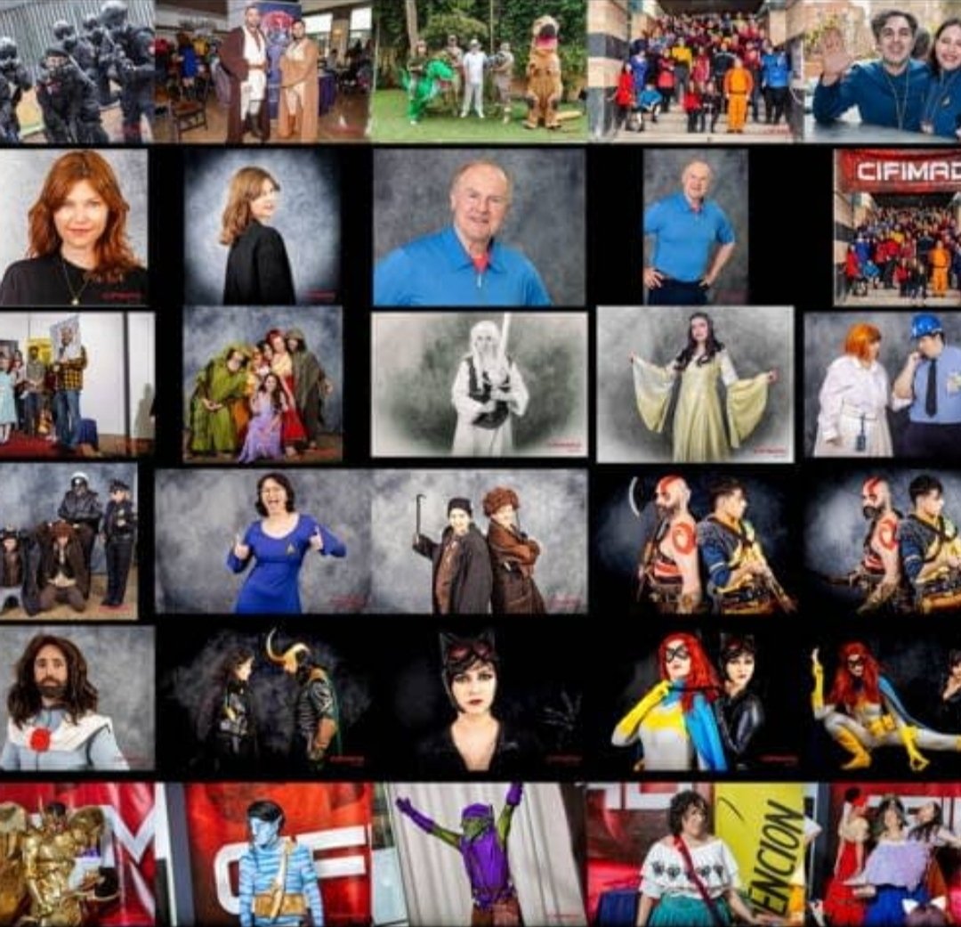 CifiMad's tweet photo. ¡YA ESTÁN DISPONIBLES LAS FOTOS DE CIFIMAD 2023! Podéis encontrarlas en la sección de grandes eventos de @morganaypicard #cifimad #fotosinvitados #cosplay #photocall #fiestastematicas https://t.co/CoewxCD051