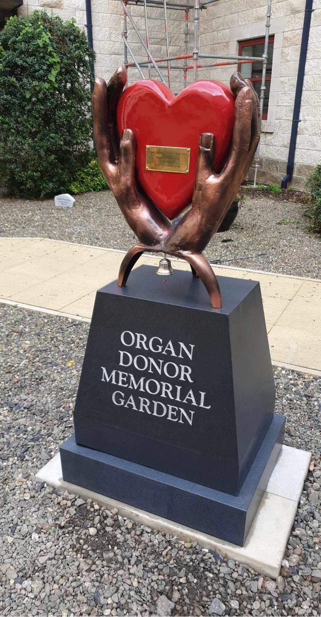Our beautiful new sculpture made out of recycled materials was erected in the organ donation garden at Nobles today. #rememberingandrecognising #organdonorheroes #giftoflife <a href="/NHSOrganDonor/">NHS Organ Donation 💗🫀🫁</a> <a href="/PublicHealthIOM/">Public Health Isle of Man</a> <a href="/sandi_sund/">sandi sund</a>
