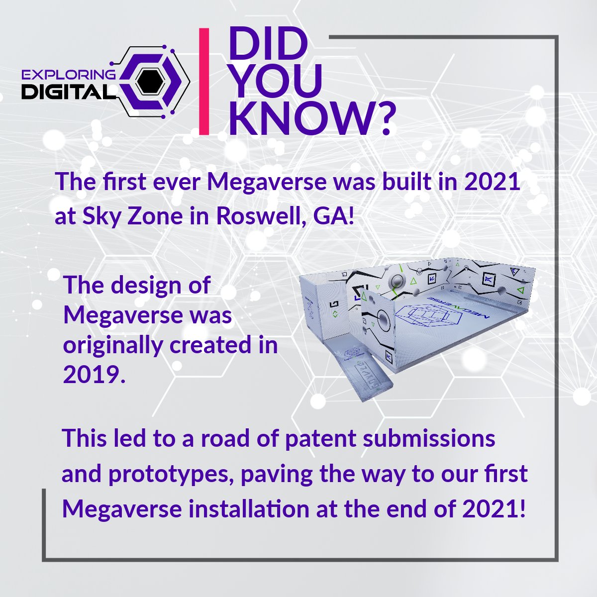 ExploringDigit1's tweet photo. Megaverse has had a long path over the years! Stay tuned for more Exploring Digital fun facts 👾 https://t.co/uT3MHREsca