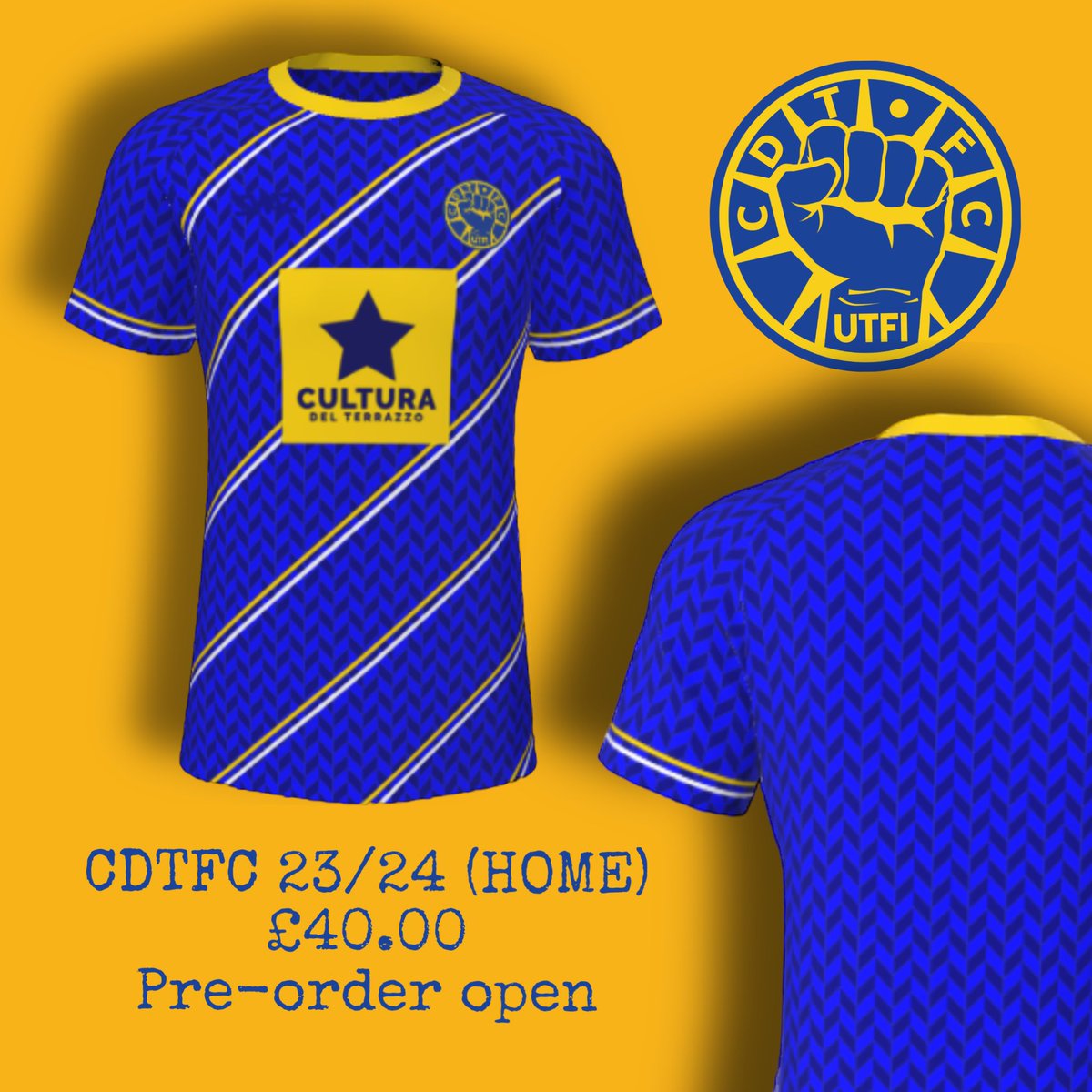 NewellsCDT's tweet photo. **COMPETITION**

To win a CDTFC 23/24 Home Shirt..

• Like &amp; RT
• Tag a mate in the comments

Winner drawn at random Monday 18th September 

Pre-order here before the deadline to secure:
https://t.co/vhbZgahWw2 https://t.co/RwAjFMTV4E