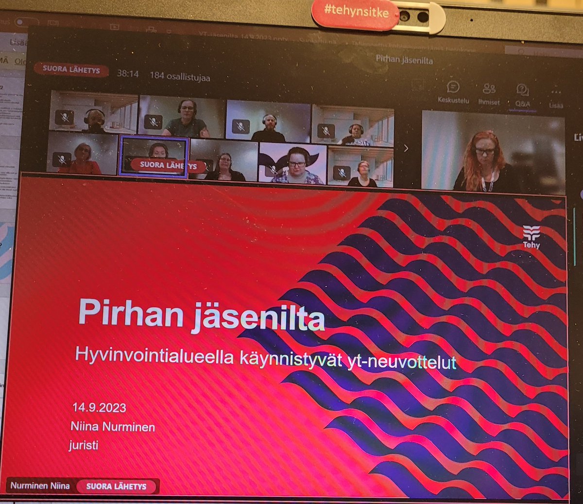 Pirhan jäsenilta tehyläisille tulevista #ytneuvottelu ista 💯 Linjoilta hyviä kysymyksiä 👏 #tehy #edunvalvonta #jäsenilta #pirha