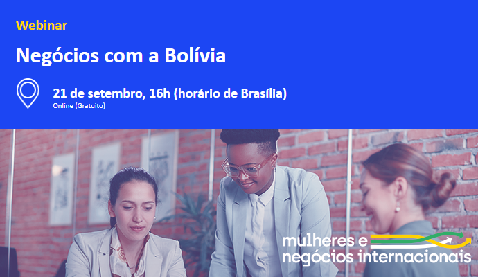 BrazilMachinery's tweet photo. 💃Participe do Webinar sobre Negócios com a Bolívia, que será realizado pelo Programa Mulheres e Negócios Internacionais, da @ApexBrasil, em parceria com a #OBME e #OMEB, dia 21 de setembro, às 16h BRT!

🔗Inscreva-se: https://t.co/U9WAnDgJzk https://t.co/N1kGkYvLzP