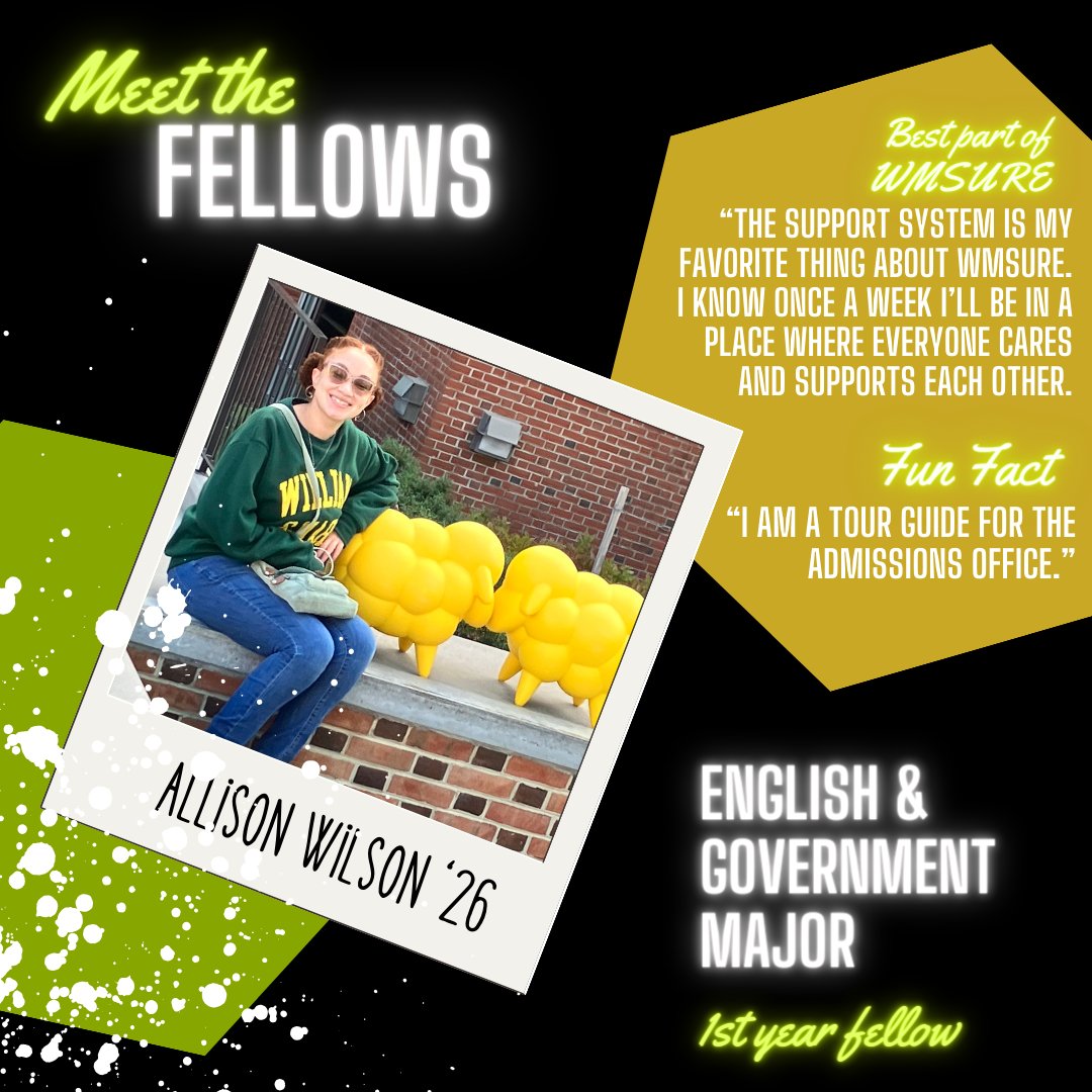 WMSURE's tweet photo. Get ready to meet our 2023-2024 Student Fellows! Say hello to Allison N., Allison W., Amaiya and Jada! https://t.co/R3HI6wpmSv