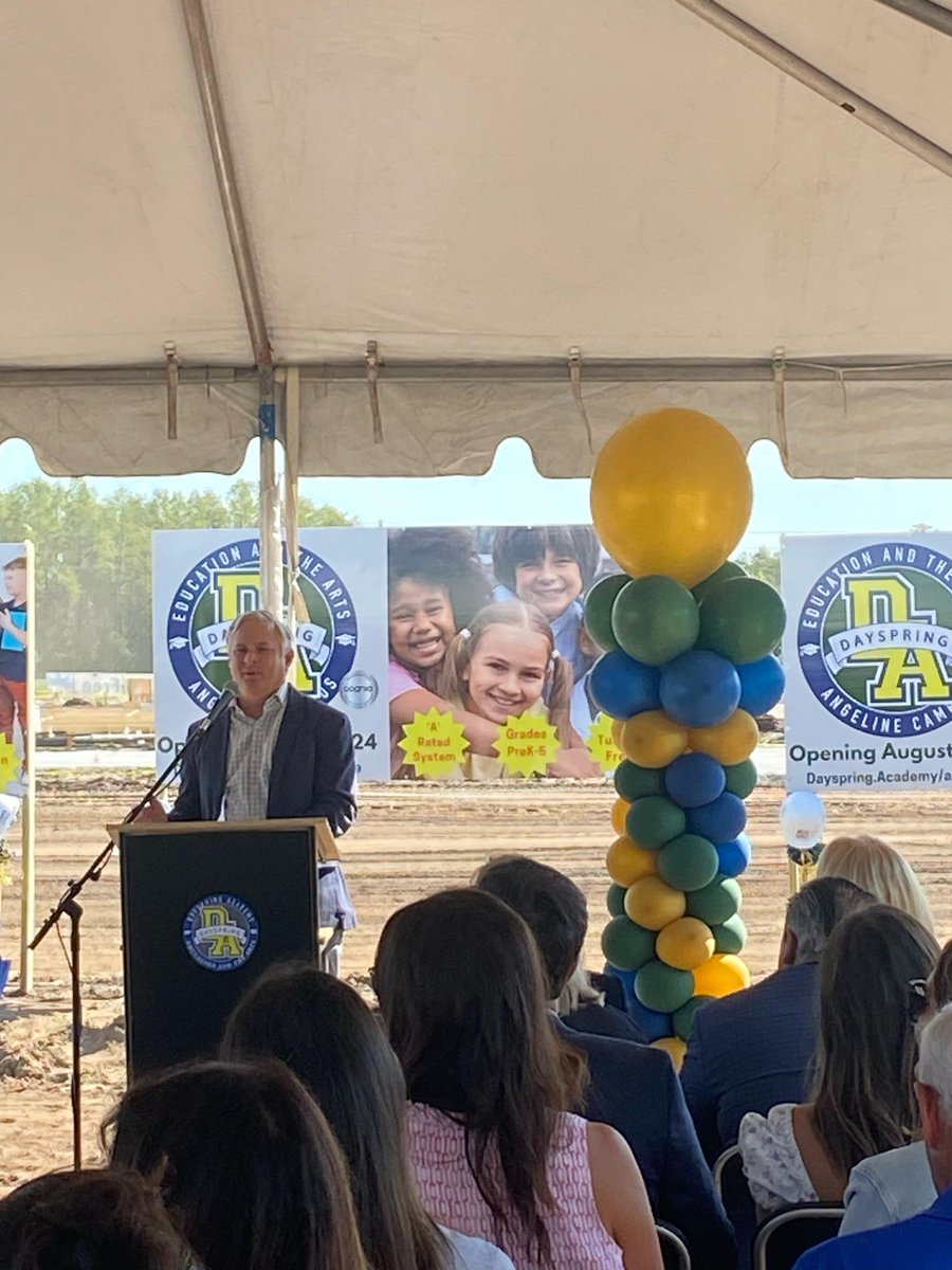 CreativeContInc's tweet image. It was a perfect day for the groundbreaking ceremony at the new Dayspring Angeline campus in Land O' Lakes! The new elementary school is now under construction and is slated for completion in 2024.

#creativelybuilt #buildingforeducation #pascoschools #DayspringAngeline