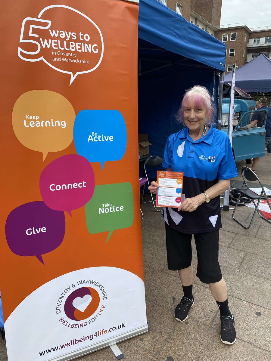 EnV_Coventry's tweet photo. This weekend come to speak to our Wellbeing Champion #volunteers at the #WellbeingforLife Festival on Saturday in Broadgate from 10am - 4pm! ๐จ ๐ต ๐๐ฝ ๐น ๐ป ๐ฅ
Find out more: https://t.co/aZO4FM8Z4X
#covhour https://t.co/TU8BpFKhIK