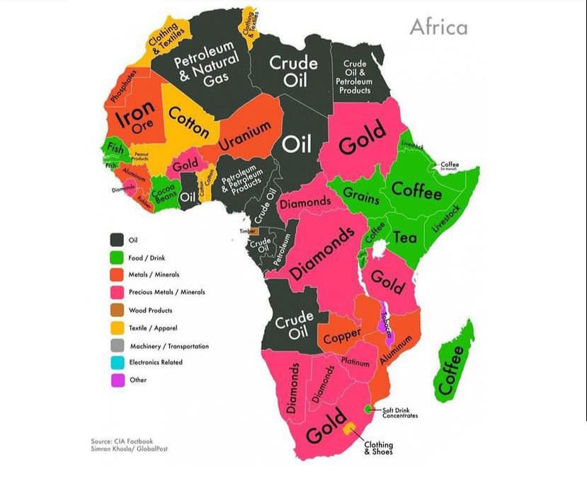 afrocolectiva's tweet photo. 📌El mundo occidental no puede sobrevivir sin África, por eso quieren seguir saqueando y explotando el continente rico en recursos, manteniendo a los países africanos endeudados, creando caos y empobrecimiento. Hilo 1/2🧵👇🏾 https://t.co/xFZYWR8hja