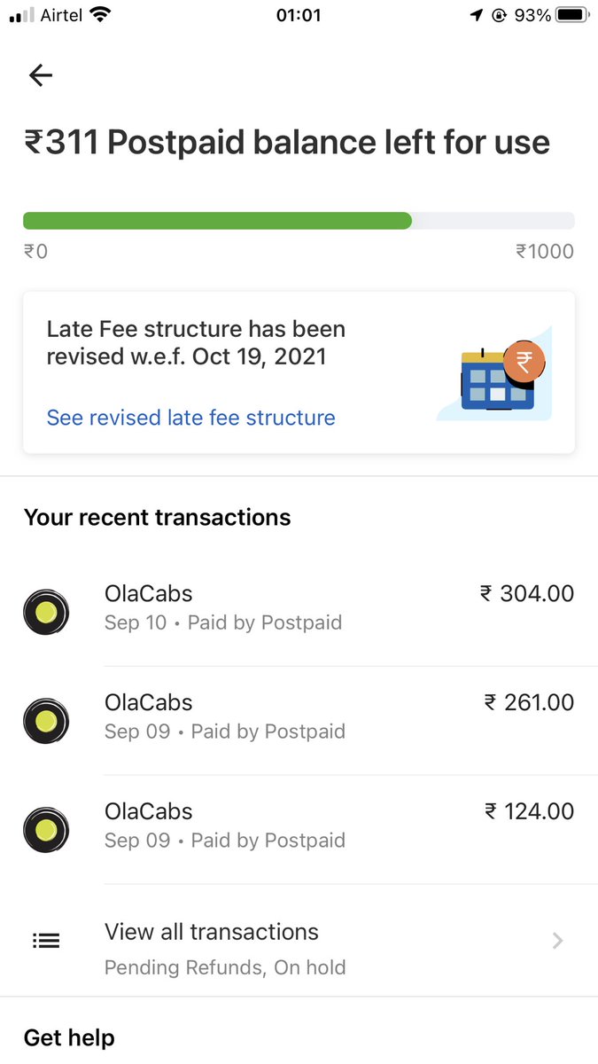 sailesh4a's tweet photo. @ola_supports no where it reflects where to clear my dues ??? Later @Olacabs will charge u late fee, is this a new way of making money from clients ?????????? Plz call back tried reaching u but in vain https://t.co/yicOqpJro5