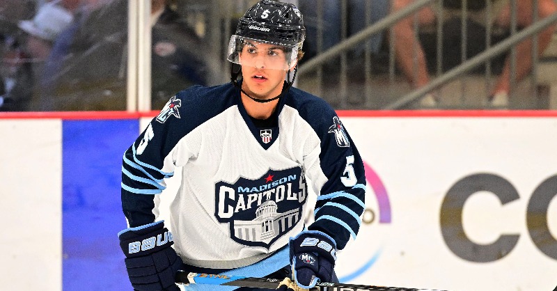 PuckPreps's tweet photo. 🔢NCAA Prospect Pool Countdown  

Rank: #⃣8⃣
Team: Penn State Nittany Lions

@PennStateMHKY #8 ranking is powered by a deep and talented '06 group led by Minnesota's Dallas Vieau and early success from their '07 recruiting class, which includes 4.5 ⭐️ Masun Fleece.