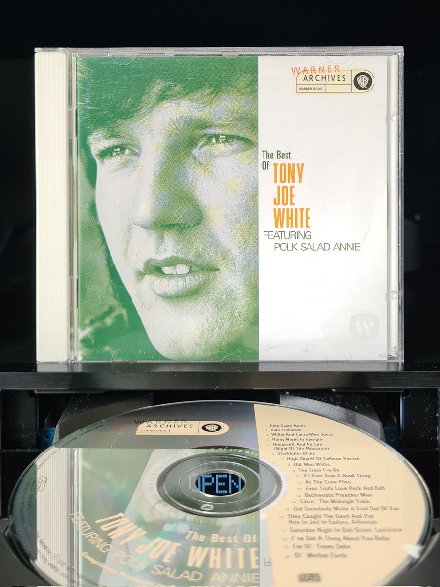 🗓️ 30th anniversary! (Sept. 14, 1993)
💿 Tony Joe White - The Best of
🎶 Down in Louisiana/ Where the alligators grow so mean/ There lived a girl that I swear to the world/ Made the alligators look tame/ Polk salad Annie
#TonyJoeWhite