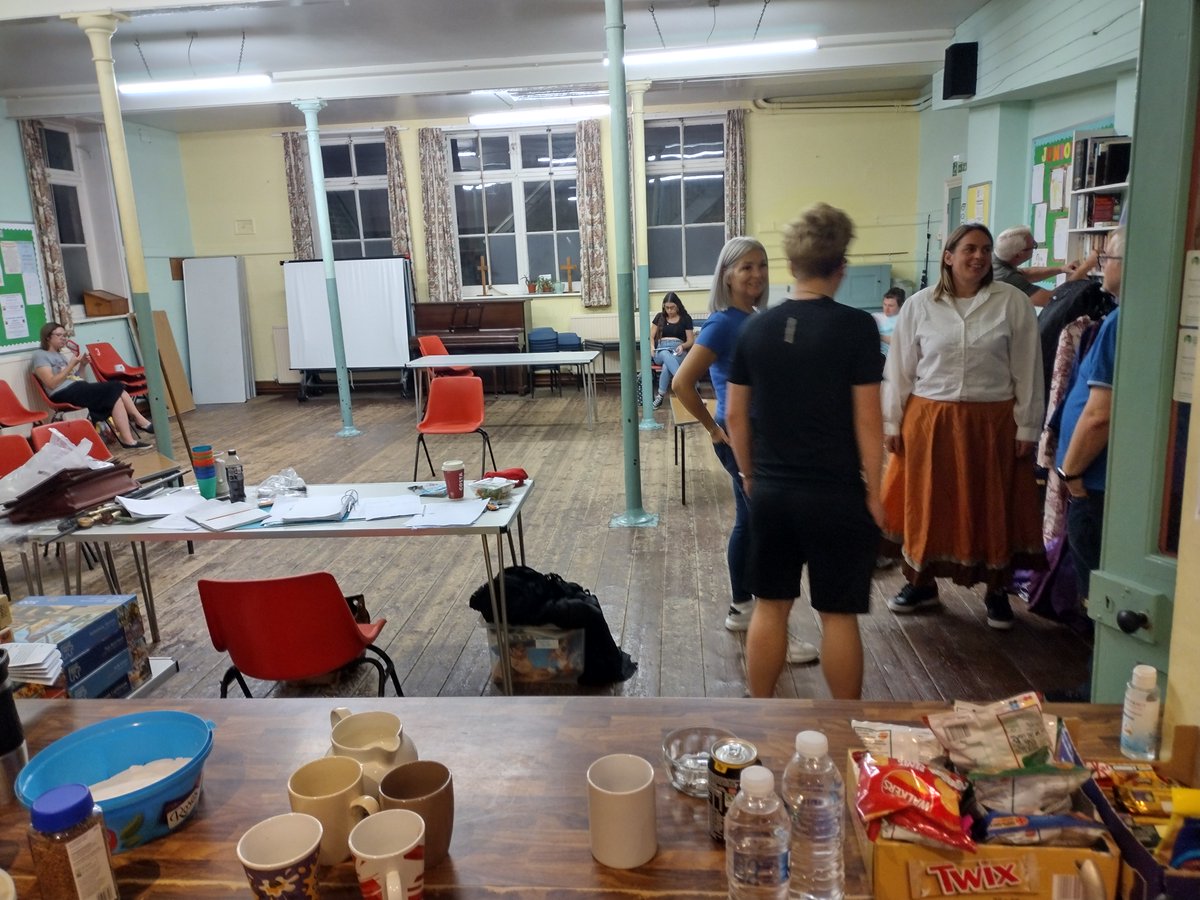 Actors on break from a fantastic rehearsal it is shaping up to be a great show make sure you buy tickets it's the show everyone's dying to see #PhoenixTodd #TakeABreak