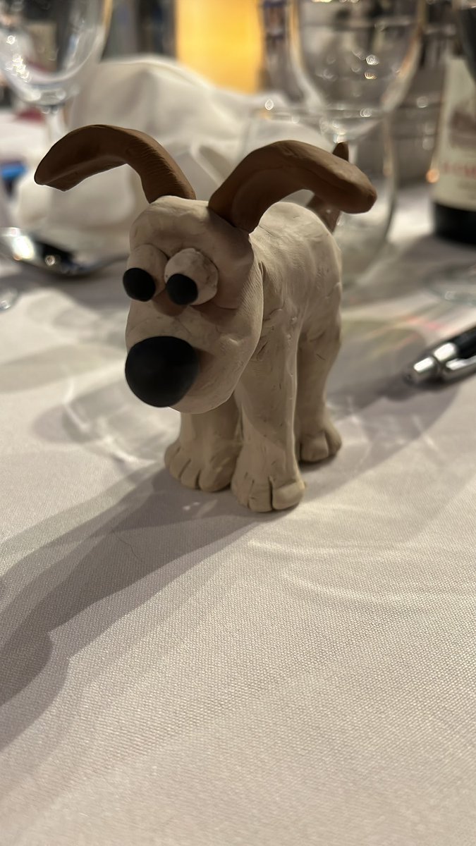 Round one of beat the brain surgeons! Our plasticine Grommit !!!@thegrandappeal