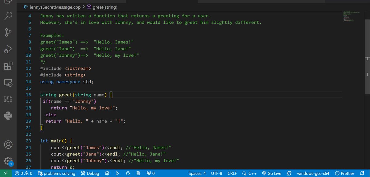 dinaxs_'s tweet image. Day 11 of #30DayOfCode
I solved 3 problems on codewars
• I liked the rock paper scissors one
• That other question is kinda cringe