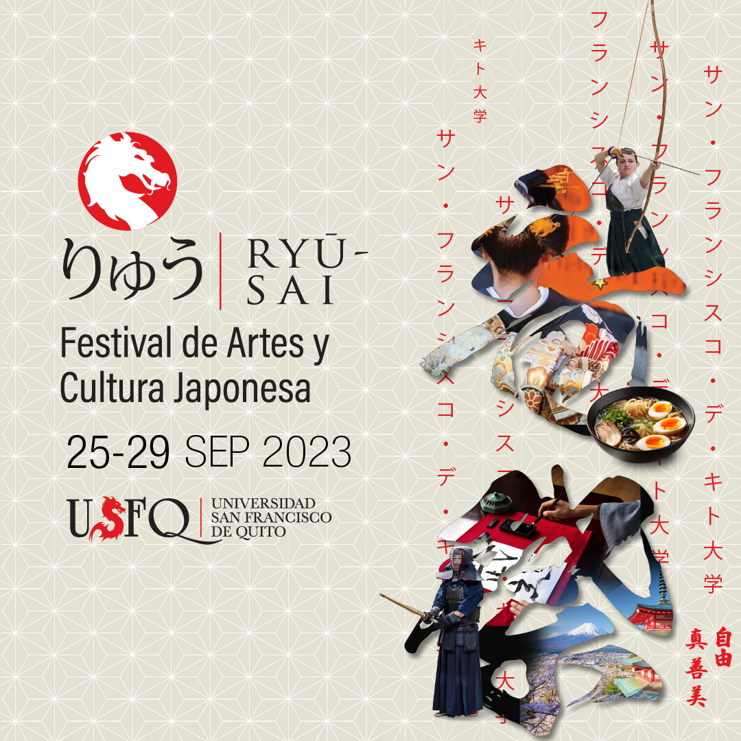 ¿Eres amante de la cultura japonesa?  Te invitamos desde el 25 al 29 de septiembre al #FestivalRyuSaiUSFQ en el que encontrarás gran variedad de charlas, demostraciones y eventos.

Conoce más aquí 👉usfq.edu.ec/es/eventos/ryu…