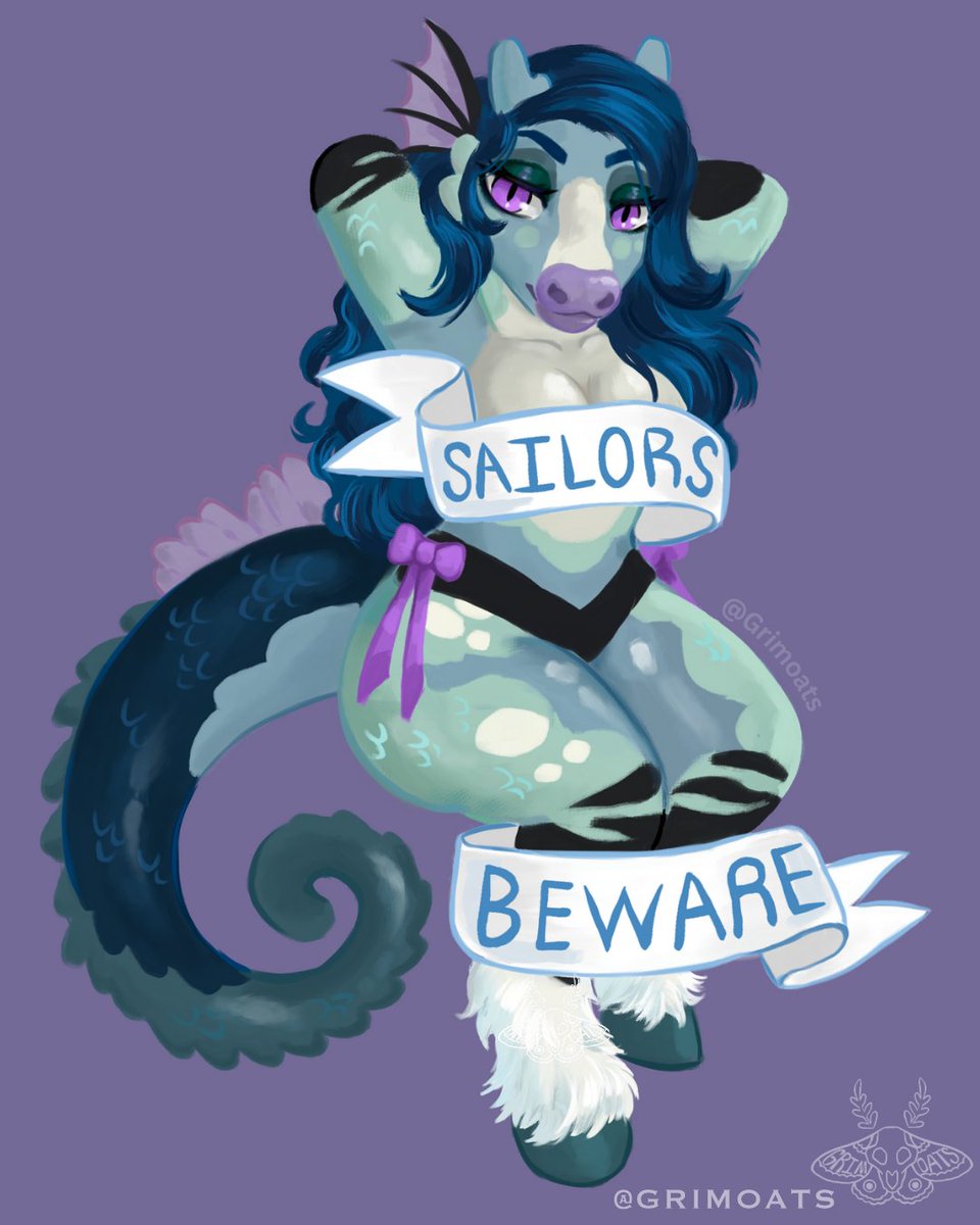 RidingShotBun's tweet photo. 💙Sailors beware, sea monsters are out there💙 

Just finished my Merlina pinup drawing!
#MonsterGirls #Fursona #ocart #furryart #Anthro #scaile #characterart #fantasyart https://t.co/fdgMwwPGRV