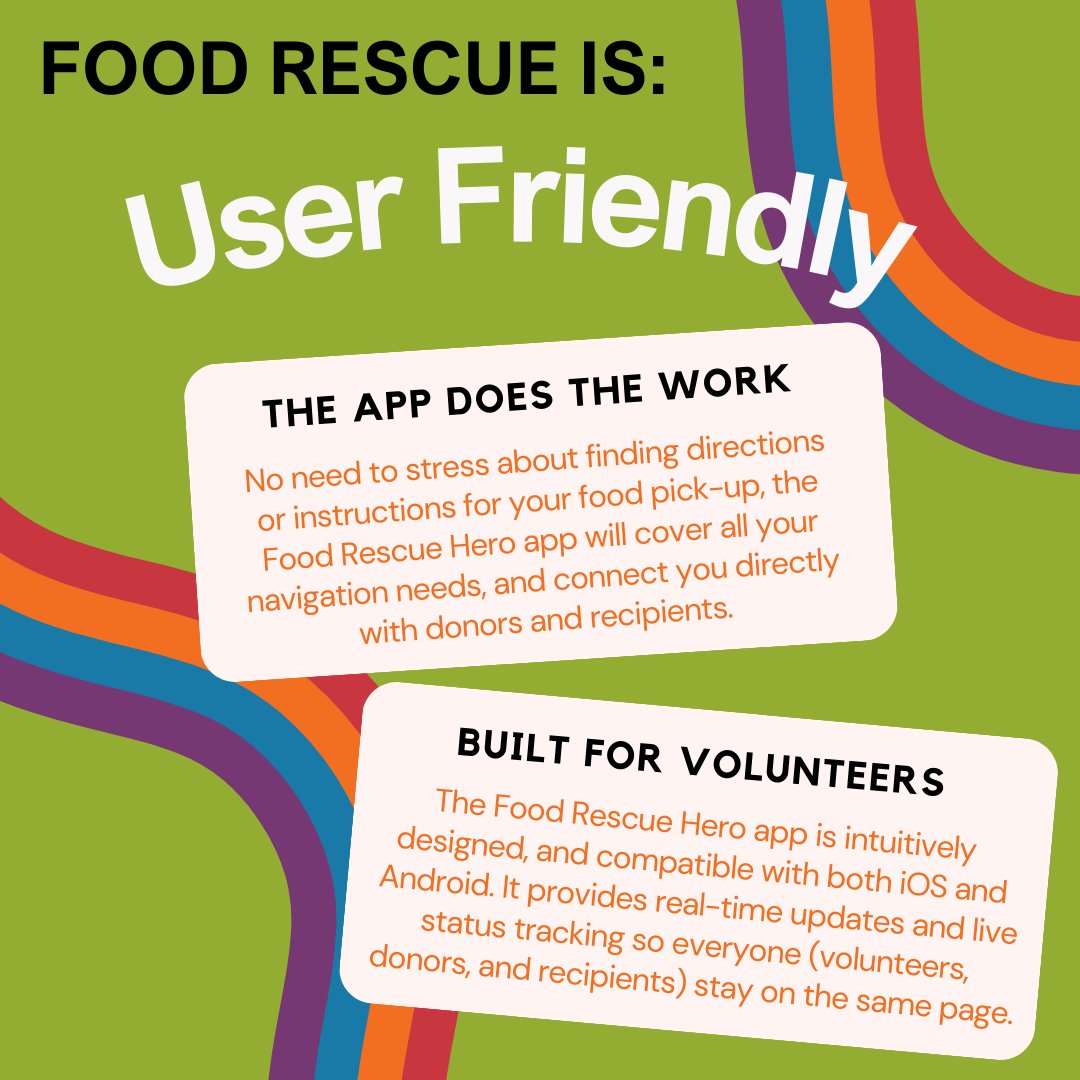 Hunger_Network's tweet photo. Thank you to the @prchn team for these fantastic graphics and their help to spread the word on #foodrescue! Learn more about how Food Rescue is flexible and easy to use and how Food Rescue Heroes are making a difference in the community! https://t.co/2XYu5y9z2n