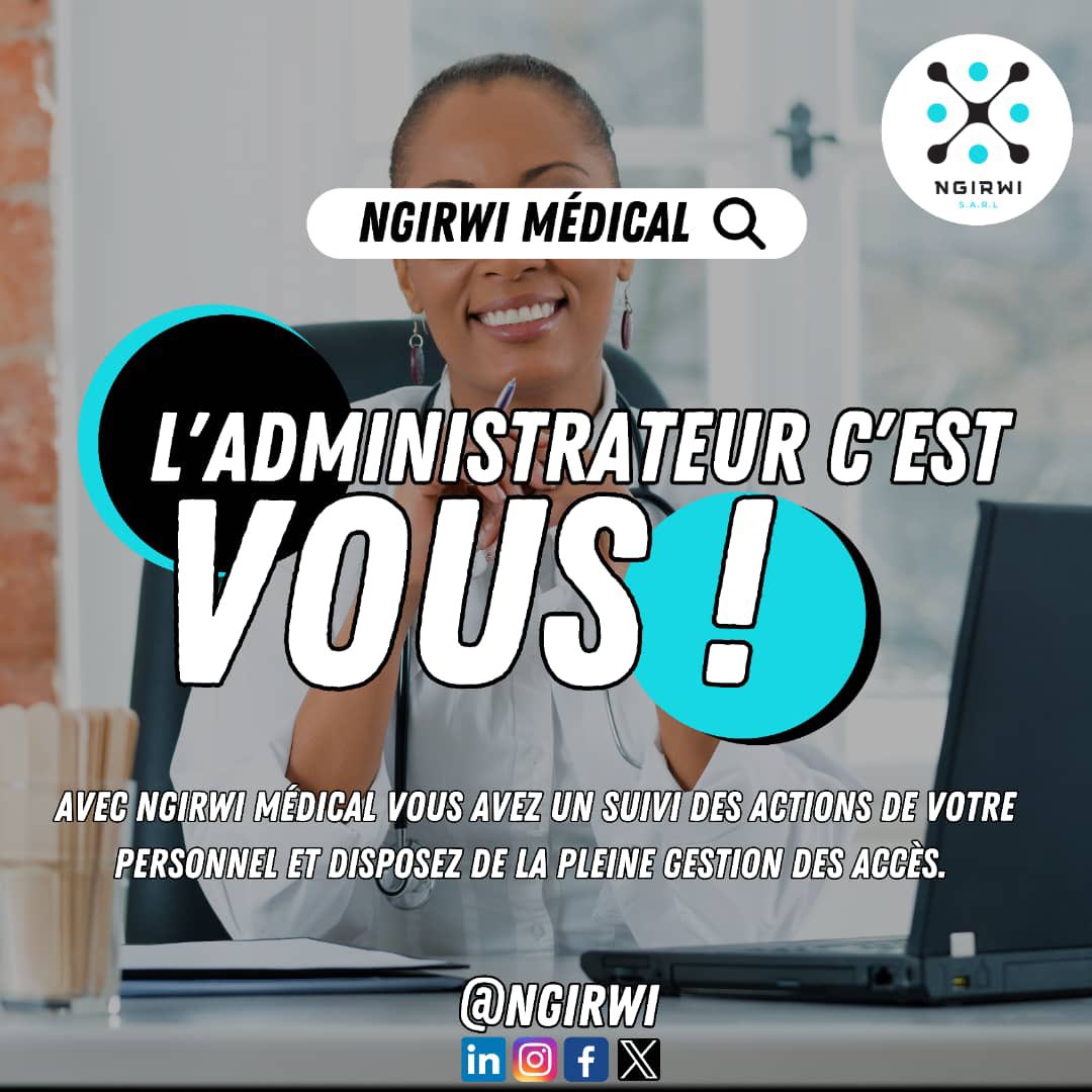 ngirwi's tweet photo. Garder le contrôle sur tous les actions effectuées dans votre clinique ou cabinet médical😊

#cloud #donnéespersonnelles #ngirwi #entrepreneuriat #senegal #jeunesse #entreprise #santé #ingénierie #recherche #developpement #innovation #cloud #CLOUDACT https://t.co/TabOr1xLoP