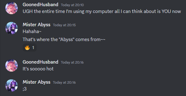 abyss_mister's tweet photo. My last victim learned that it takes less than 25MB to have the experience of a lifetime~

Thank you for joining my collection...I'll take good care of *MY* new computer💜☕️💜 https://t.co/GbqdqO3fUo