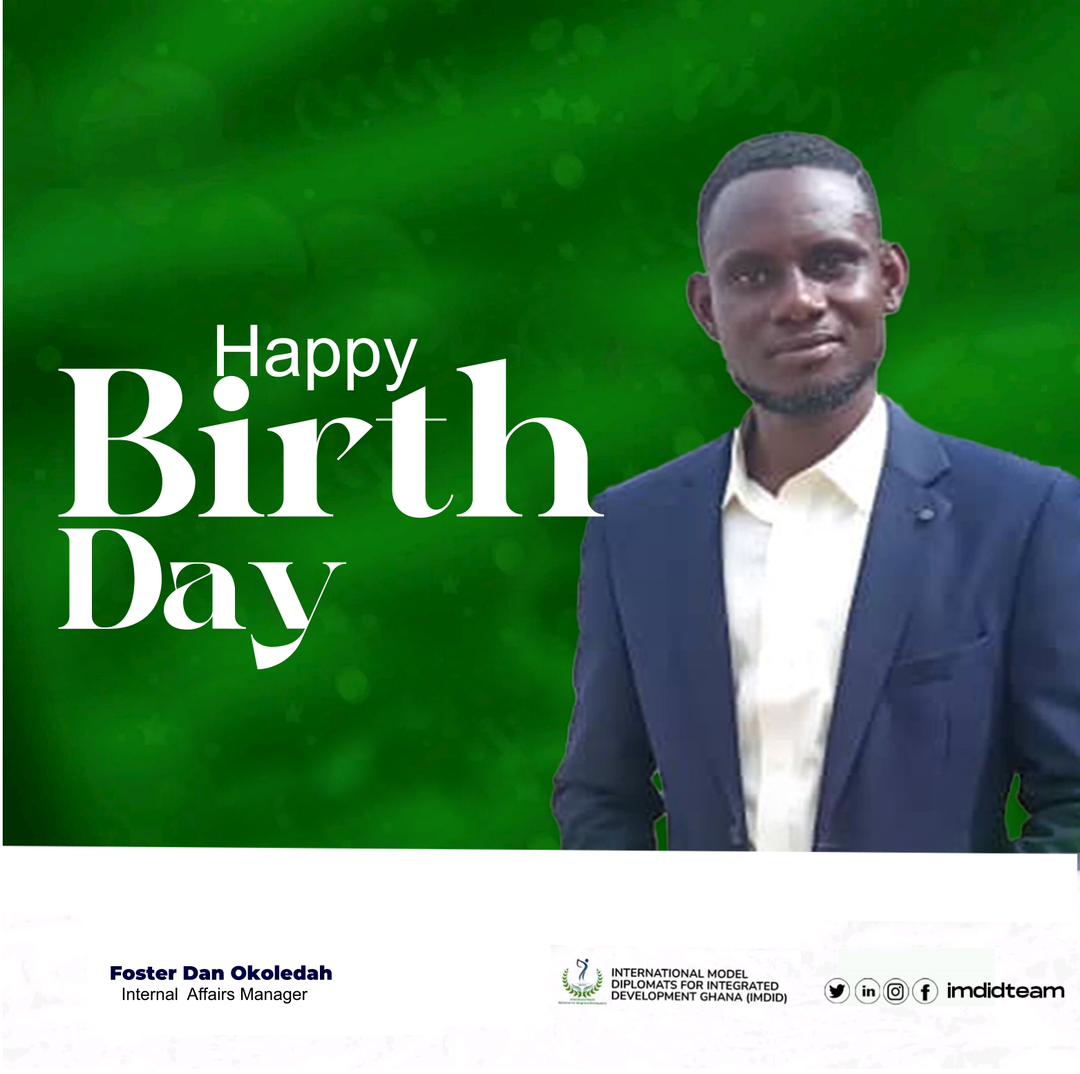 imdidteam's tweet photo. From the entire team at IMDID, we celebrate Foster Dan Okoledah,  the Internal Affairs Manager at the Global Secretariat. Happy birthday, sir. We signed you many blessings and success.

#WeAreIMDID #happybirthday #celebrate https://t.co/lXQL1s1n0x