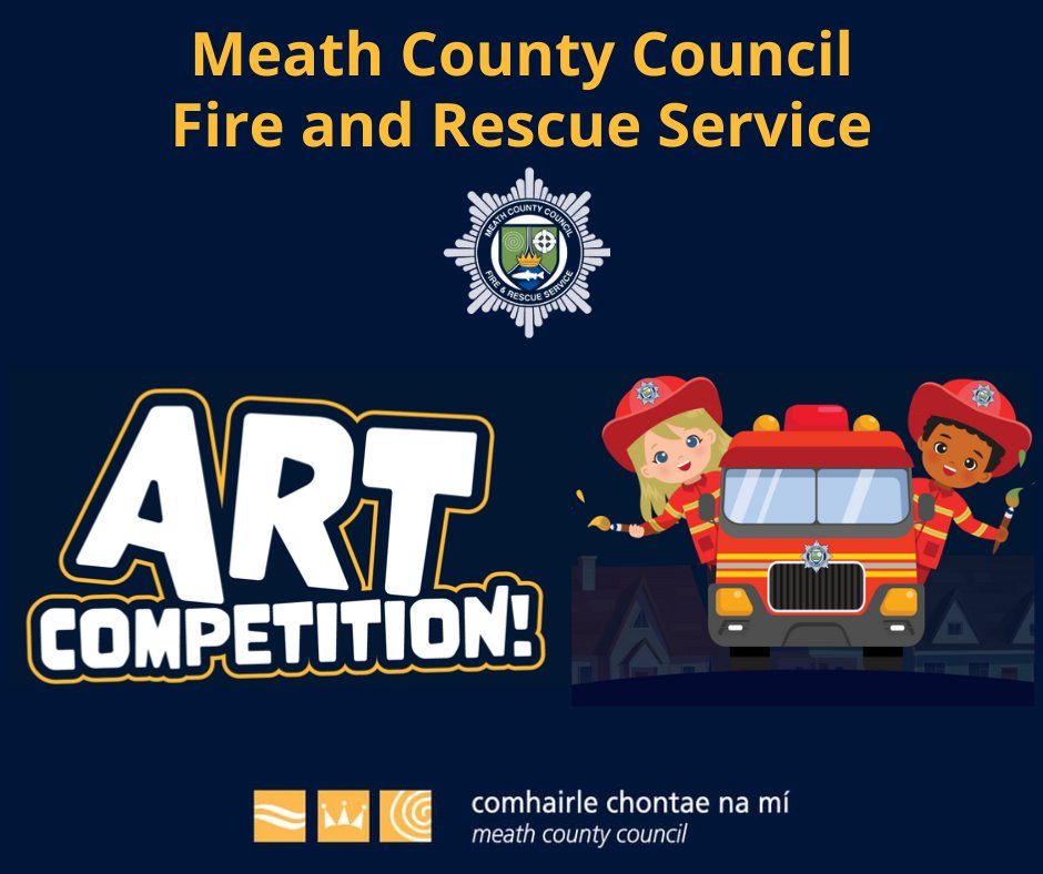 🚒 <a href="/MCCFireService/">Meath County Council Fire & Rescue Service</a>  is delighted to announce its new Fire Safety Art Competition!  🚒

🎨 open to all primary schools in Meath. 

🎨 great prizes up for grabs.

🎨 closing  20th October 2023.

bit.ly/FireSafetyArtC… 

<a href="/FireSafetyIre/">Fire Safety Ireland</a>