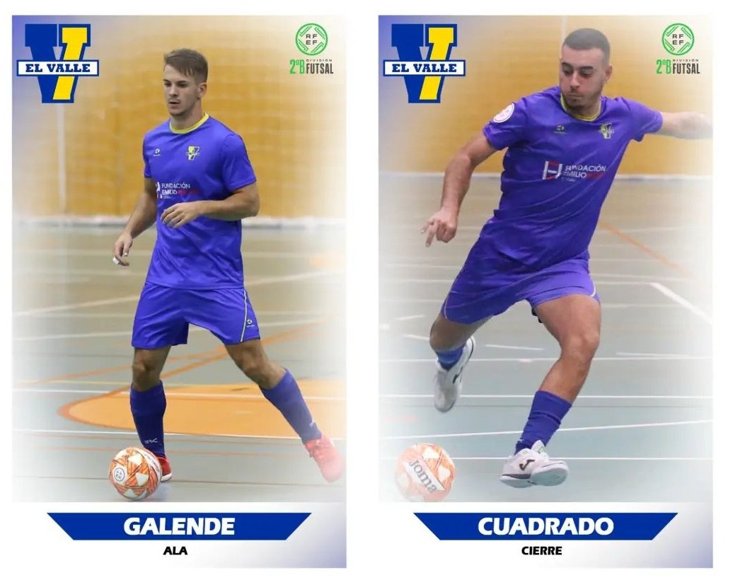 Los ex jugadores del club Galende y Cuadrado seguirán una temporada mas en el <a href="/CDEElValle/">C.D.E. El Valle</a>