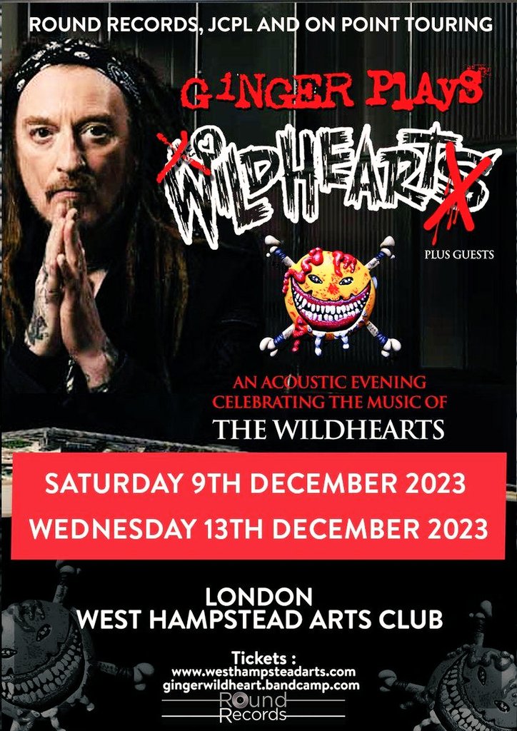West Hampstead Arts Club (@whaclondon) on Twitter photo <a href="/GingerWildheart/">Ginger Wildheart</a> is back, fighting fit and is about to sell out these two nights in December !! Less than 10 tickets available for each date ... when they're gone, they're gone ! <a href="/GingerWildheart/">Ginger Wildheart</a> is back, fighting fit and is about to sell out these two nights in December !! Less than 10 tickets available for each date ... when they're gone, they're gone !