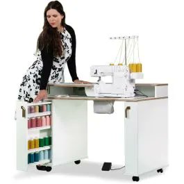 sewessential's tweet image. The new improved #BabyLock table designed especially for the Gloria, Ovation, Euphoria &amp;amp; Acclaim has arrived. It has so much cute storage plus built in magnetic pin dish and cloth trim bin. See it here buff.ly/468ebsj #overlocker